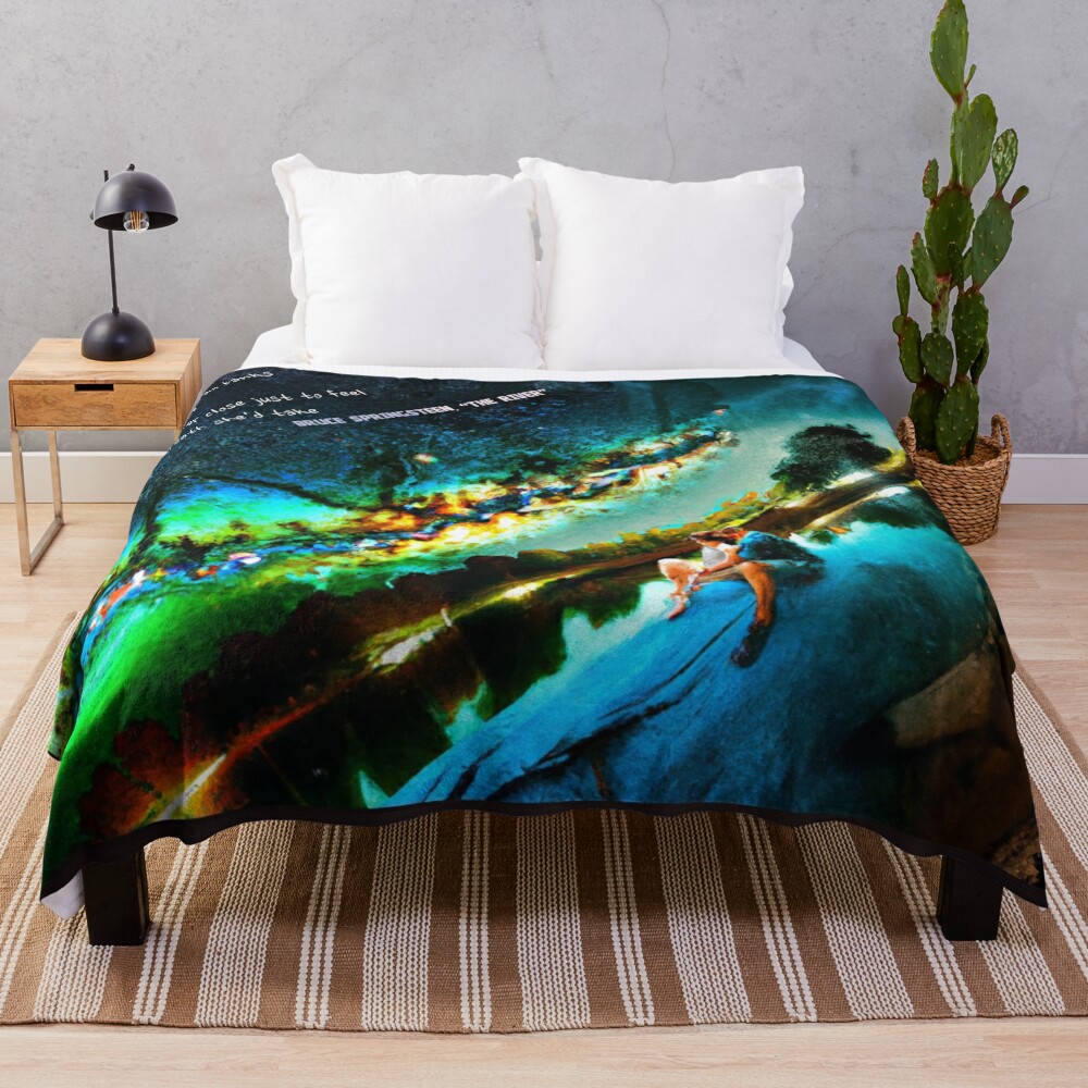 Bruce Springsteen At Night On Them Throw Blanket