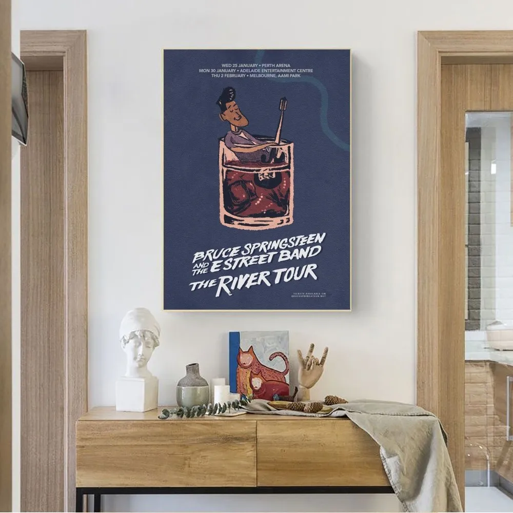 Bruce Springsteen Band Poster No Framed Poster Kraft Club Bar Paper Vintage Poster Wall Art Painting 10 - Bruce Springsteen Shop
